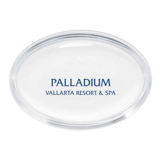 Crystal Oval Paperweight 2
