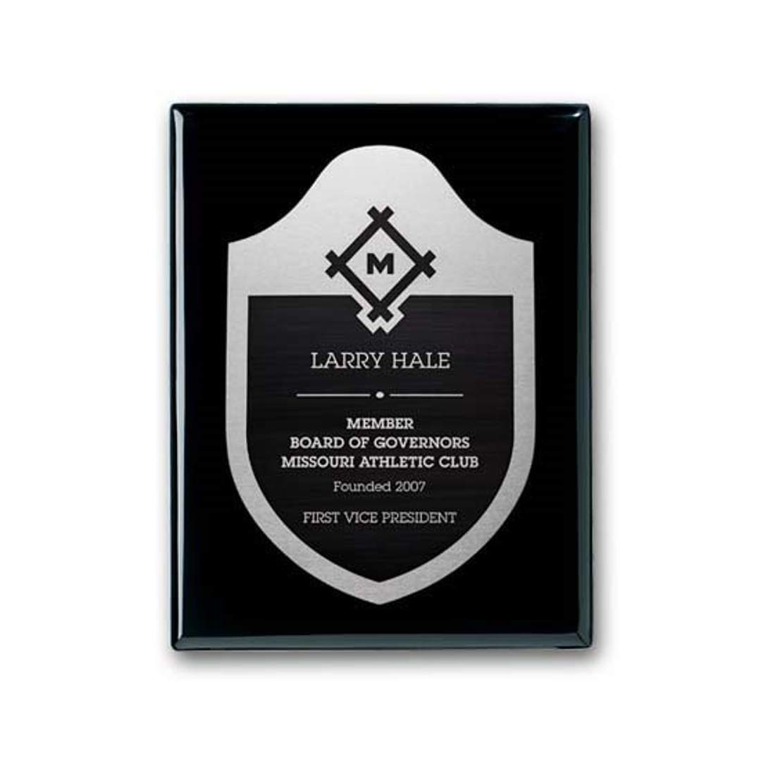 Etch/Antiqued Plaq - Ebony 5