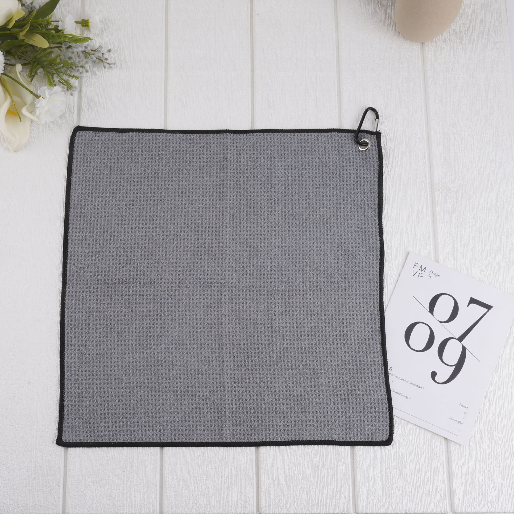 15"x15" 400GSM Embroidered Microfiber Rally Towel 1