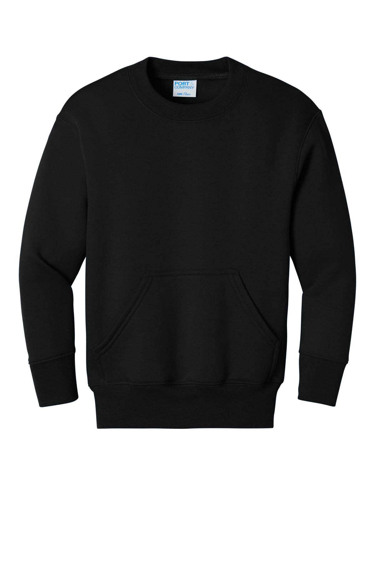 Port & Co Youth Core Fleece Crewneck Pocket Sweatshirt PC78YPKT 11