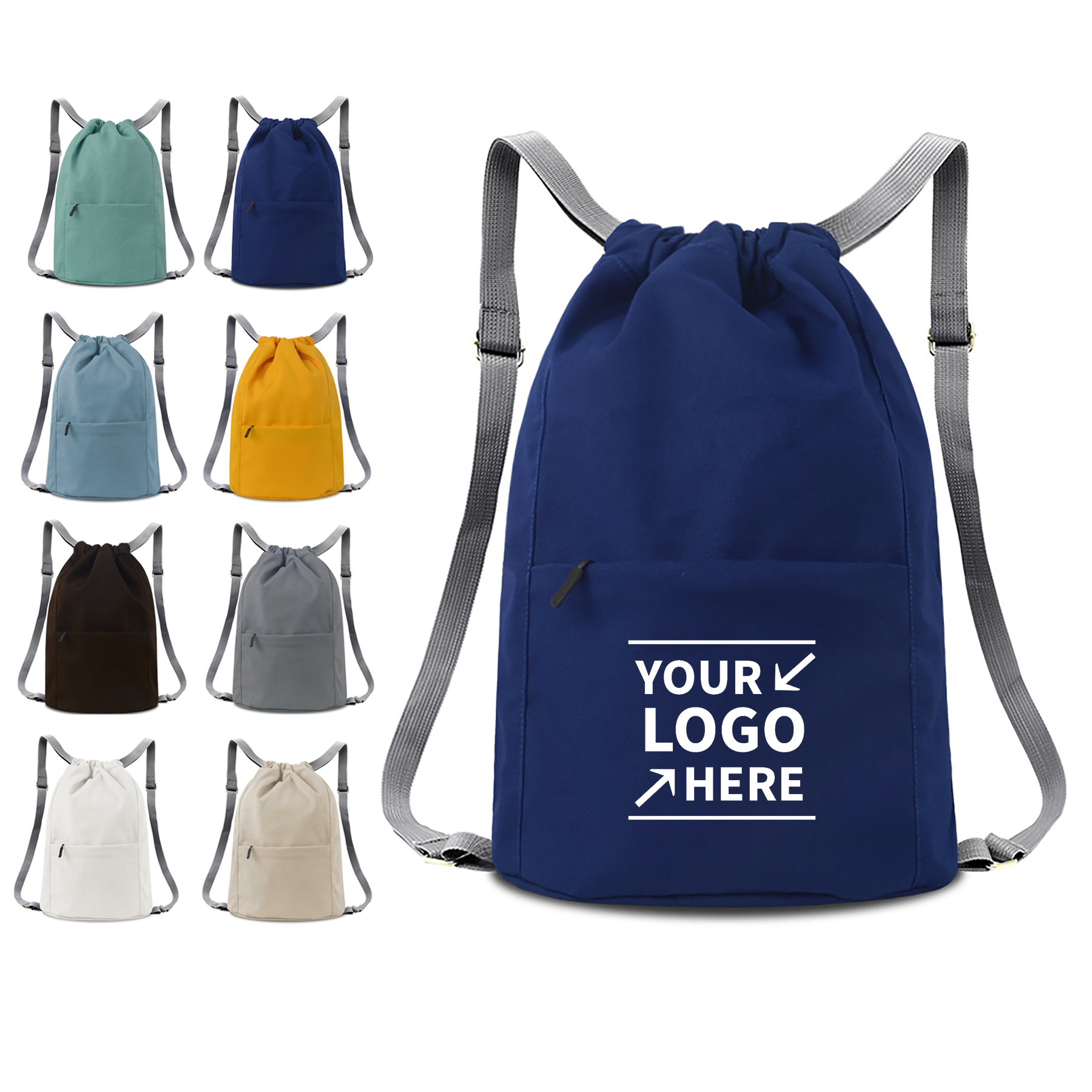 Canvas Drawstring Backpack 2