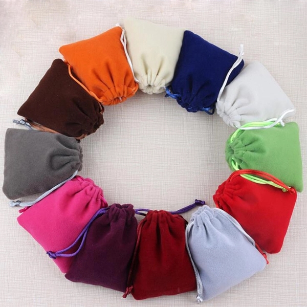 Flannelette Drawstring Gifts Bags 5