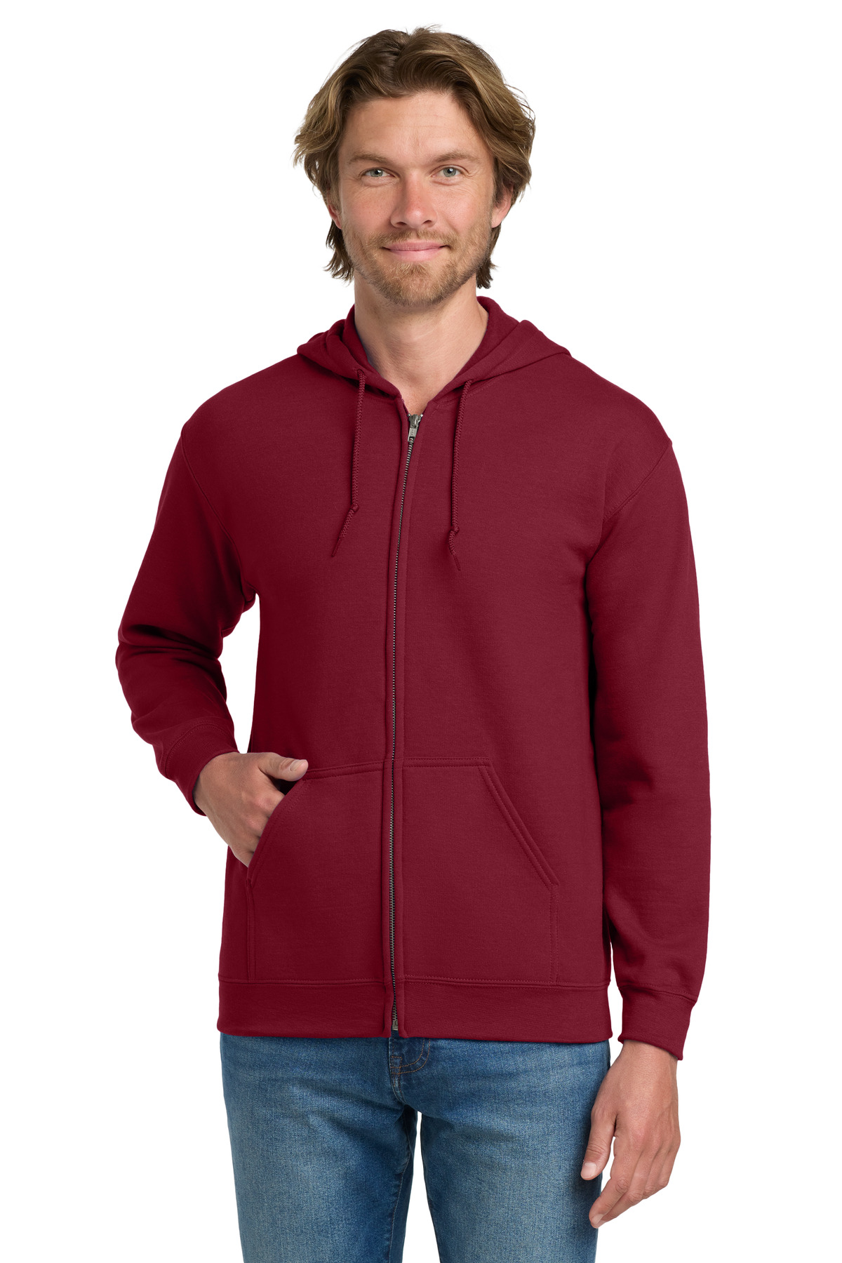 Gildan - Heavy Blend Full-Zip Hooded Sweatshirt. 18600, custom hoodie or sweatshirt with logo imprint 128