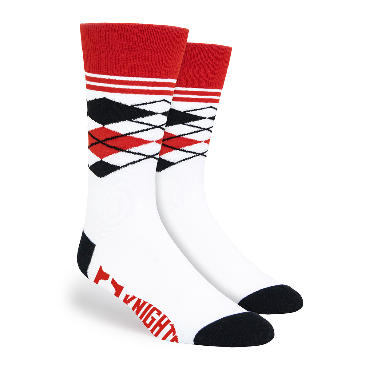Half Argyle Simpler Socks