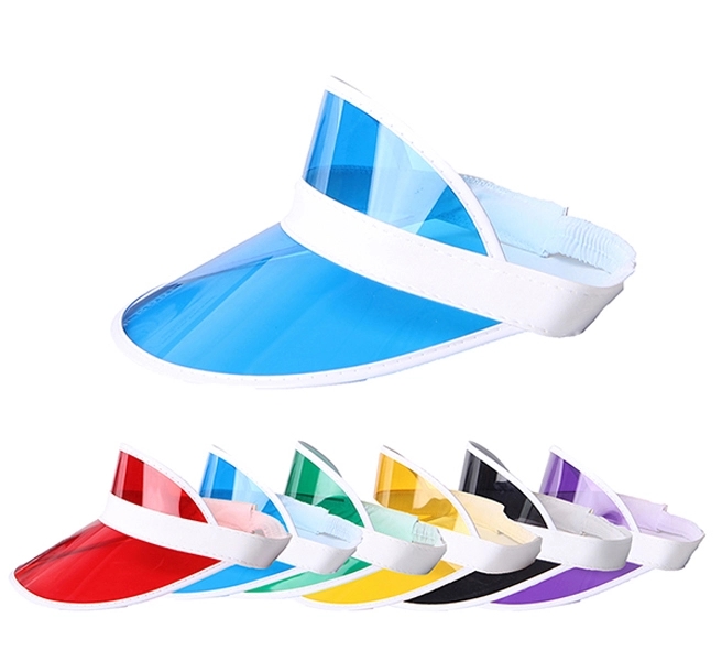 Colorful PVC Sun Visor Hat 2