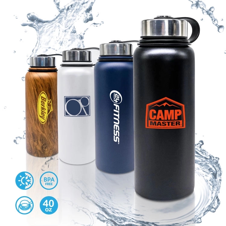 HYDRATE 40OZ STAINLESS STEEL VACUUM BOTTLE 1
