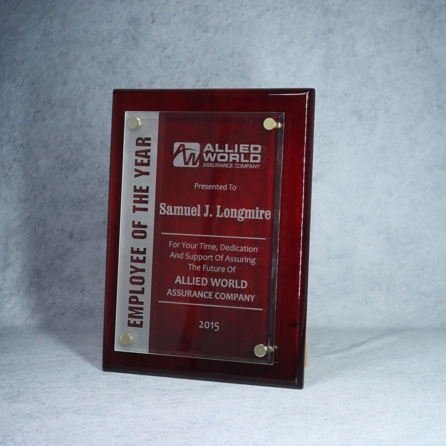 Canterbury Plaque With Stand-Offs Rosewood 2