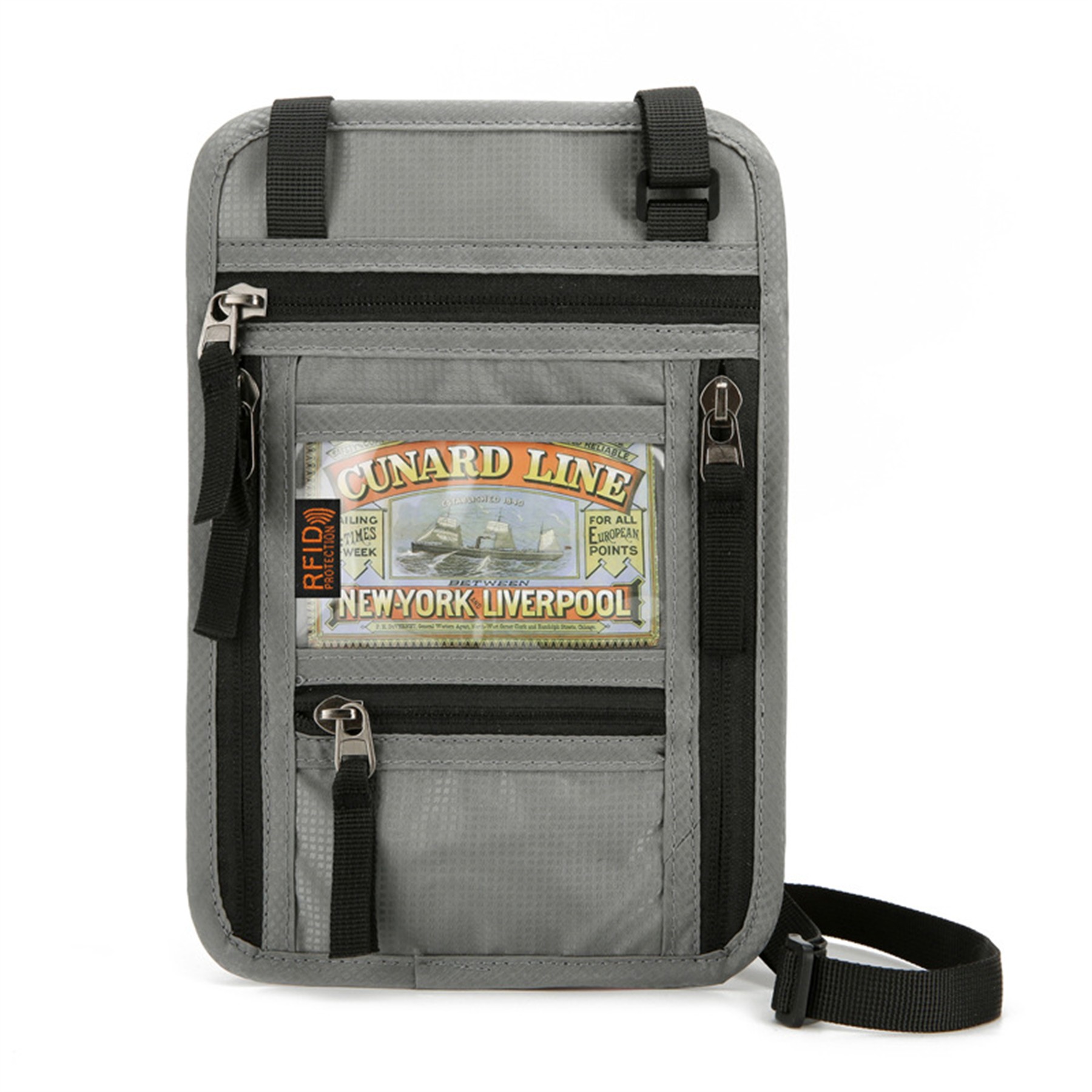 Travel Neck Wallet Passport Holder with RFID Blocking 5