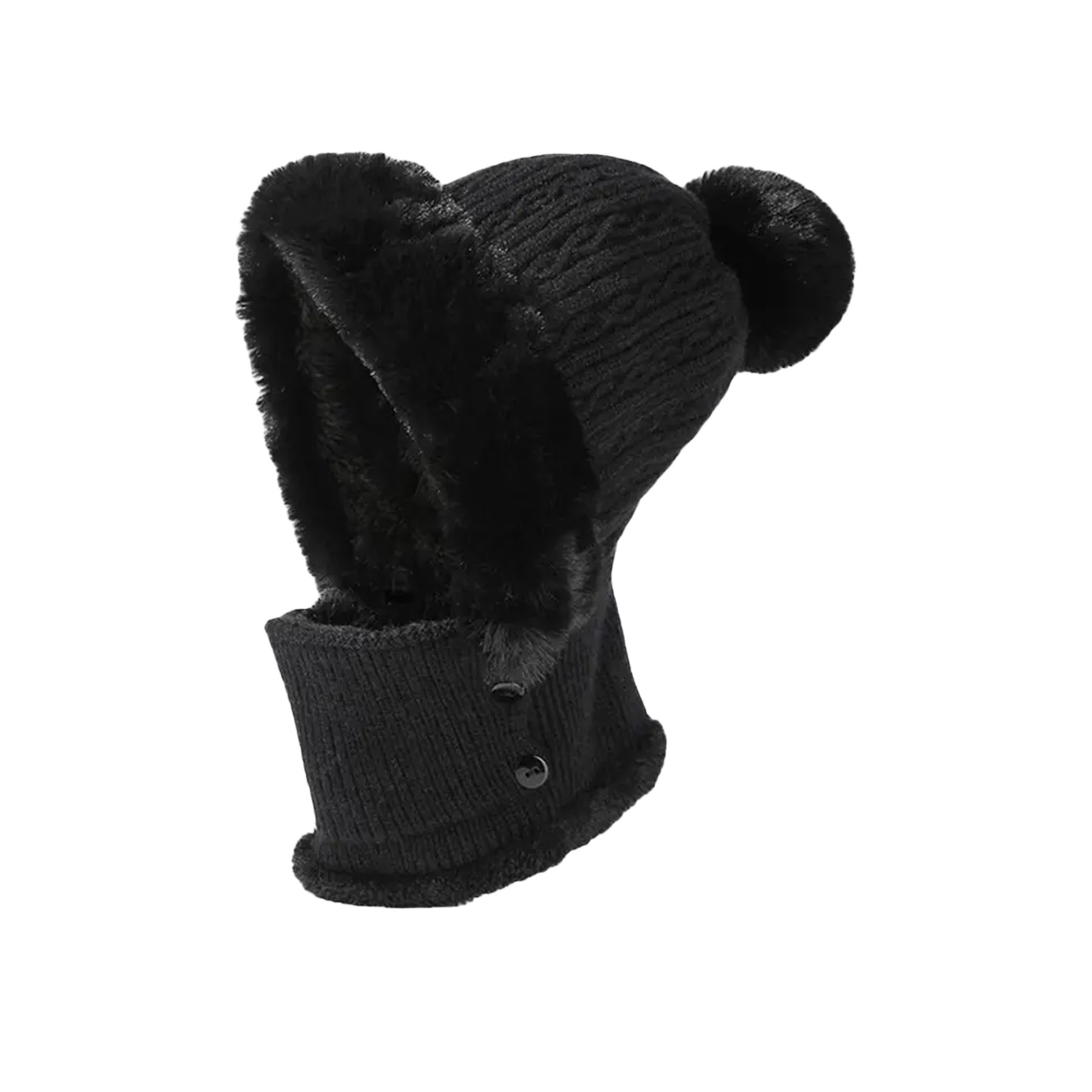 Knitted Neck Warmer Beanie Cap 4