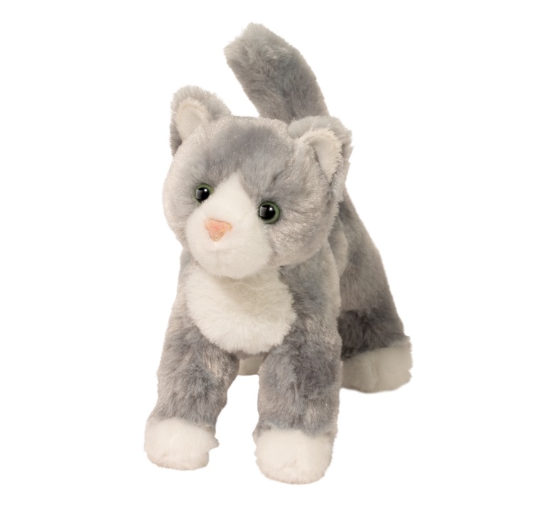 Scatter Gray Cat Stuffed Animal 2