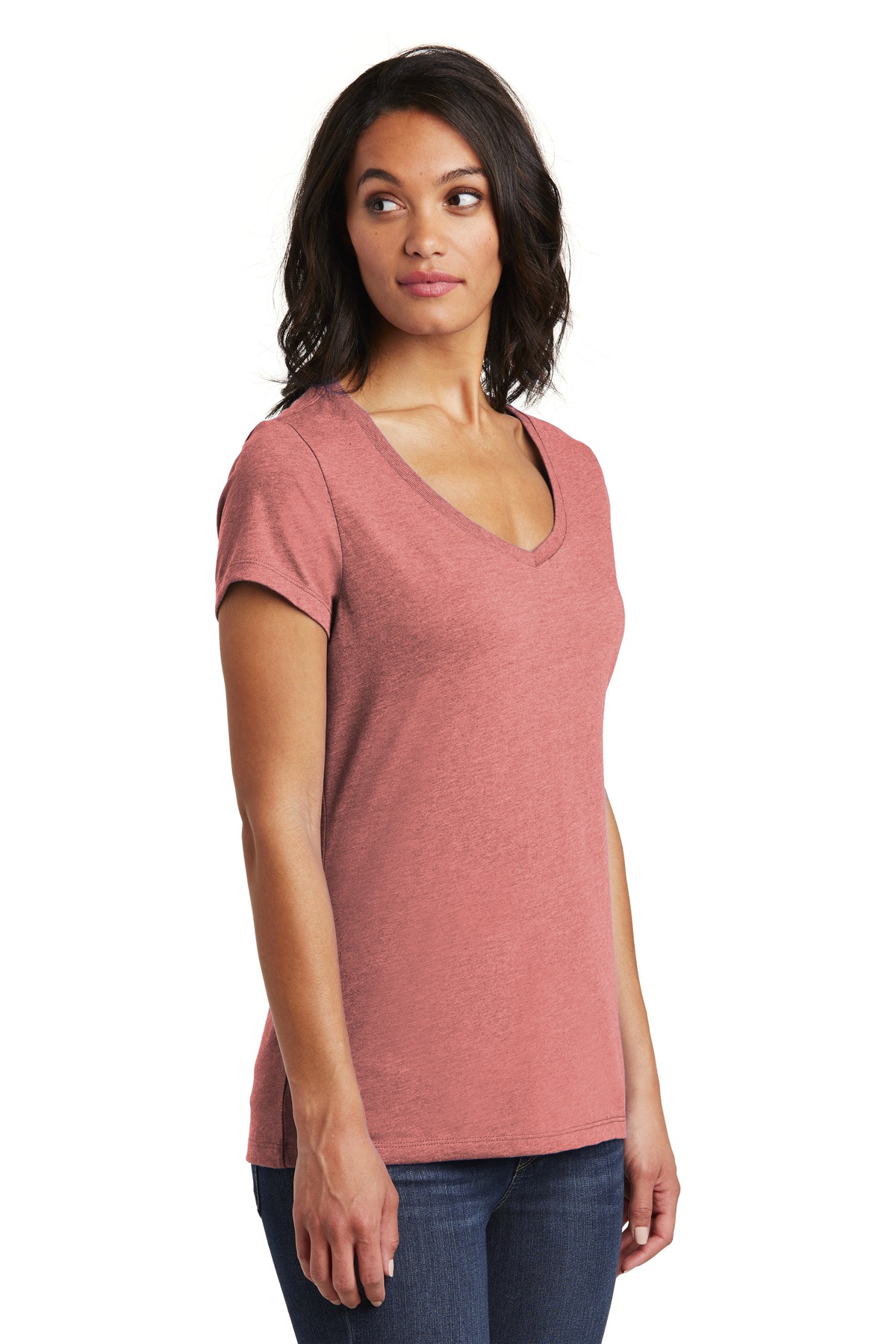 District Women's Very Important Tee V-Neck. DT6503 17