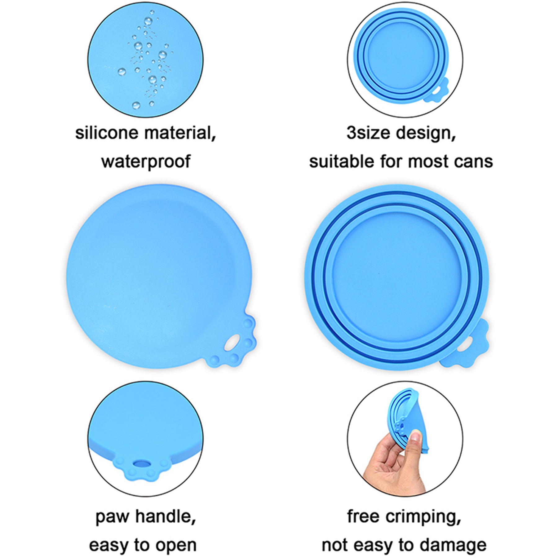 Reusable Silicone Pet Can Lid 5