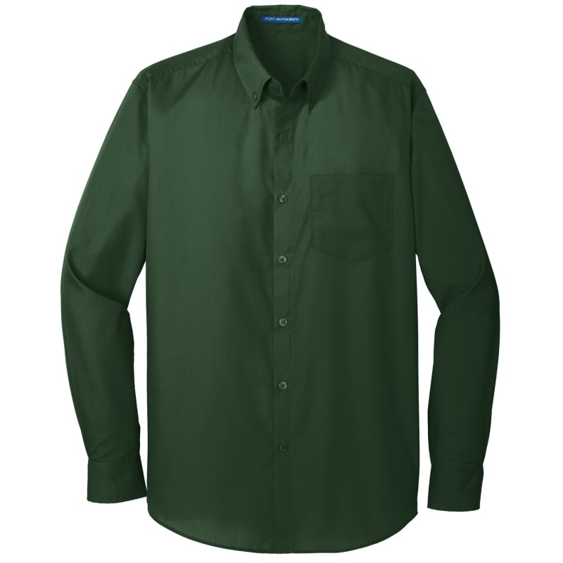 Port Authority Long Sleeve Carefree Poplin Shirt. 24