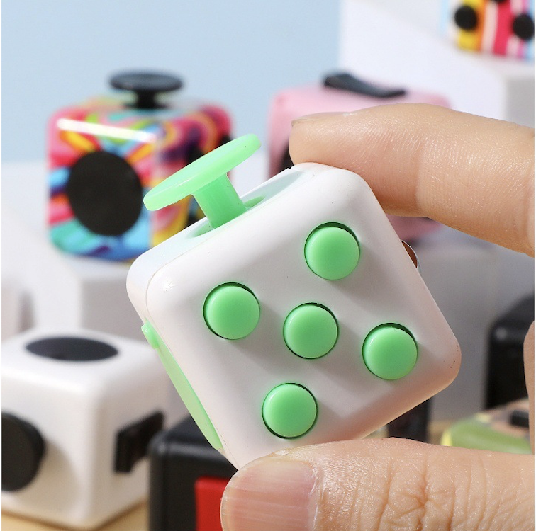 6-Sided Fidget Cube Stress Relief & Focus Toy for Adults & Kids 2