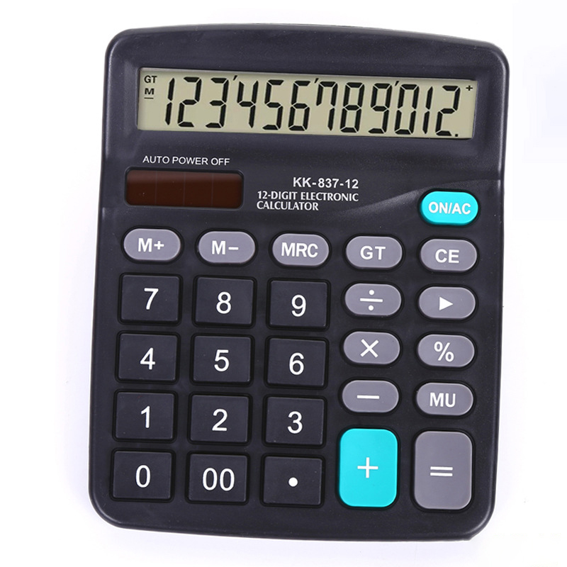 12-Digit Power Handheld Desktop Calculator 6