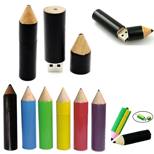 Wooden Pencil Shape USB Drive 1