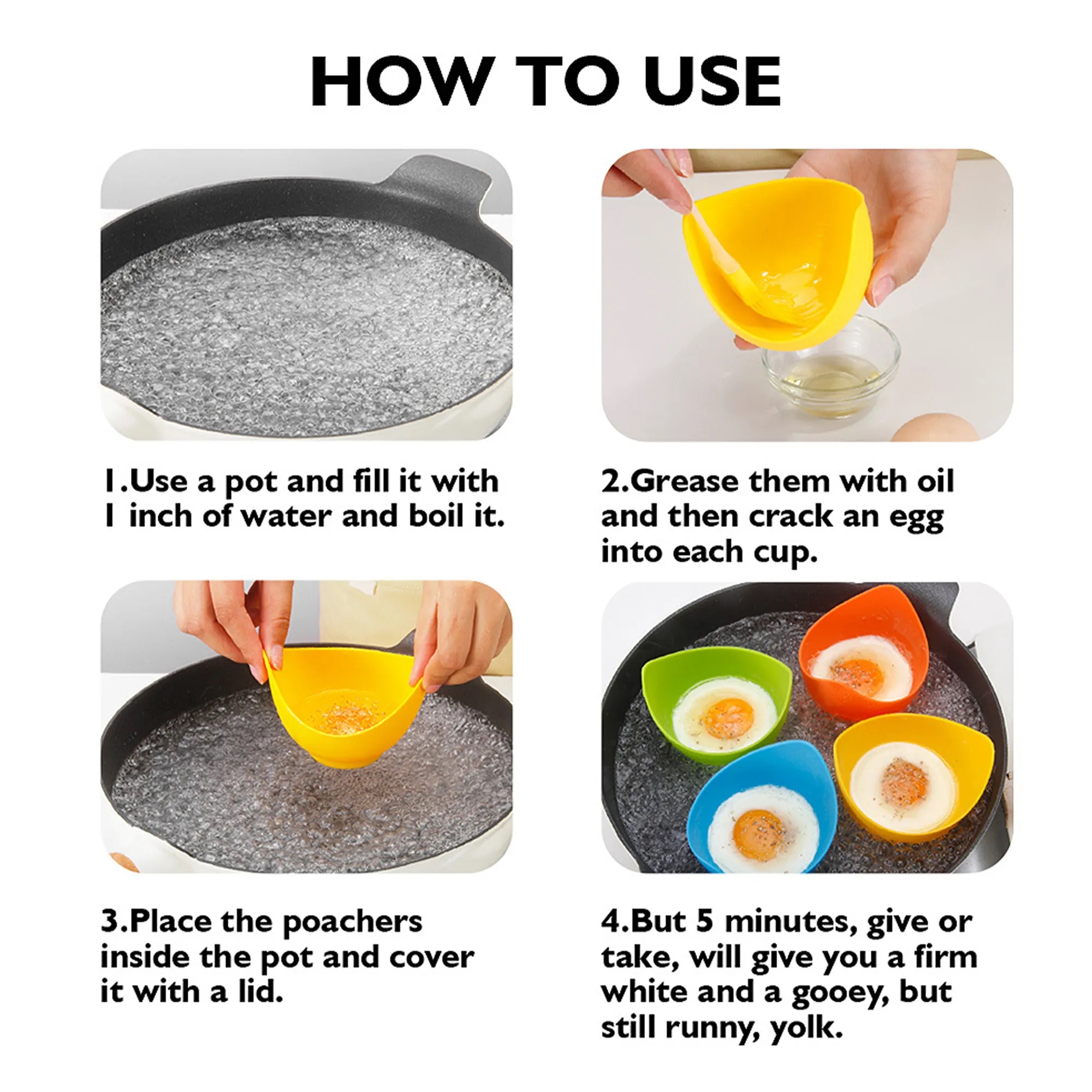 Silicone Egg Poacher Cup 4