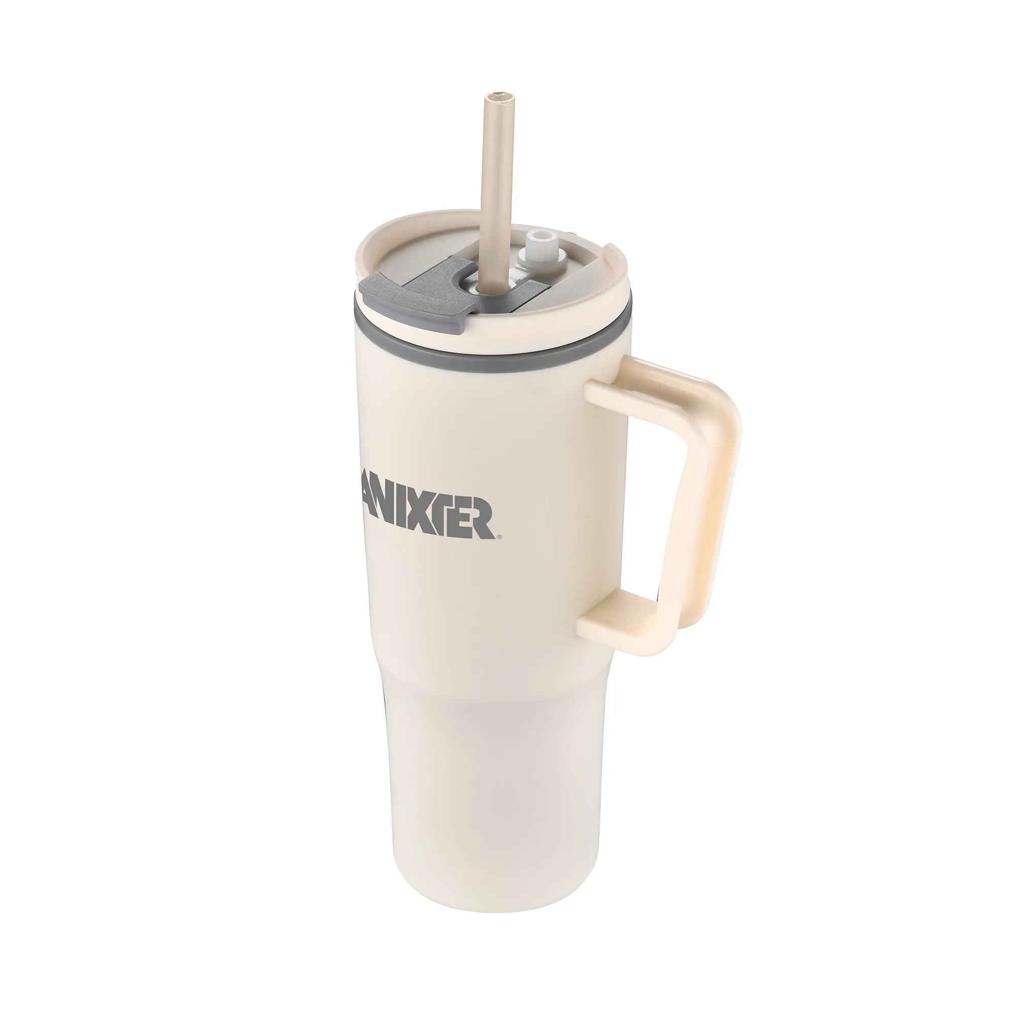 30oz. Double Wall Mug with Handle and Straw 16