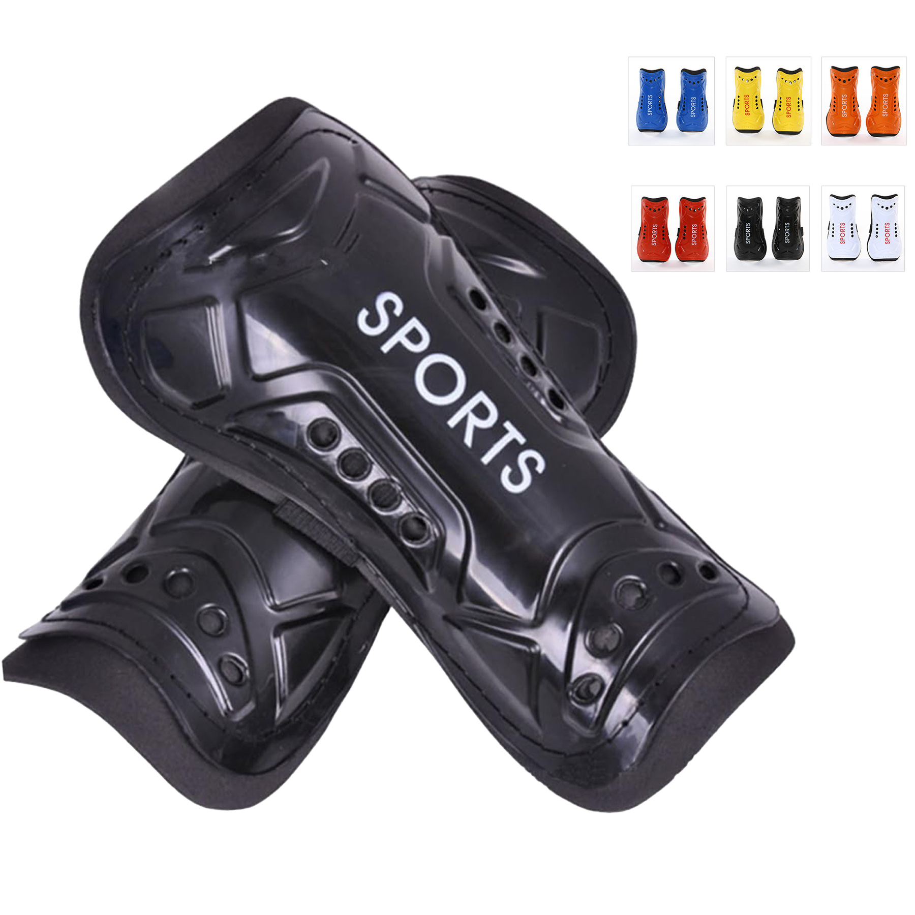 1 Pair Black Calf Guard Gear 2