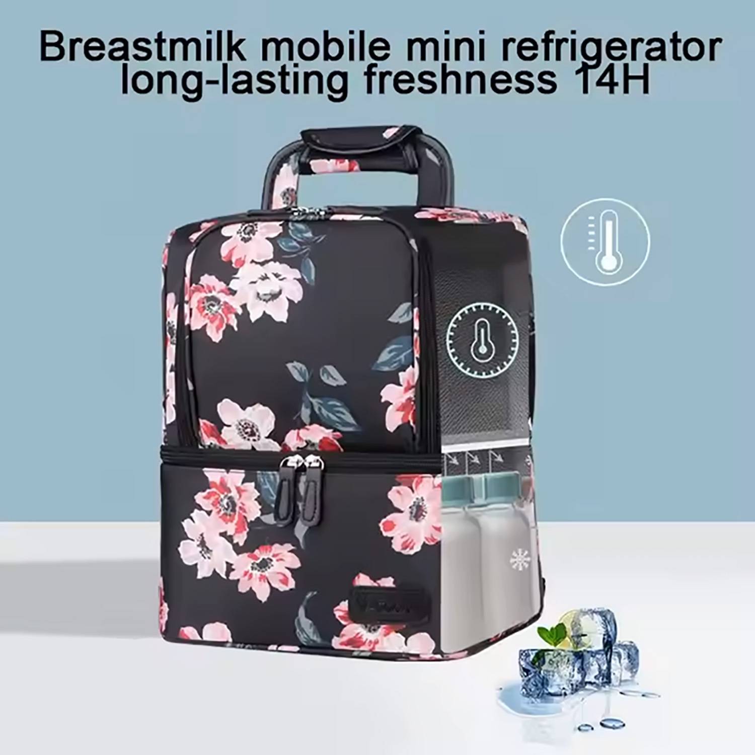 Double Layer Breast Milk Baby Bottle Cooler Bag 6