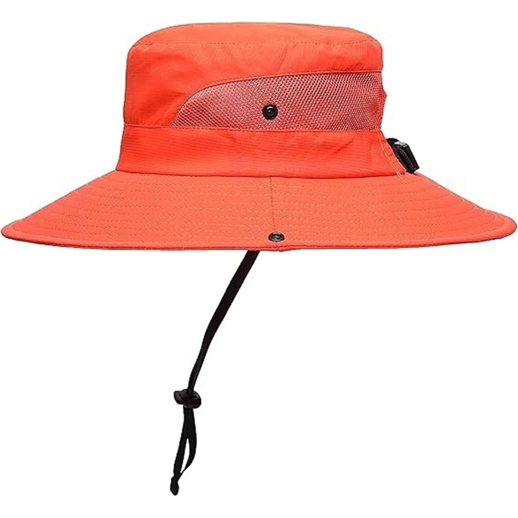 Womens Summer Foldable Cool Mesh Ponytail Bucket Hat 14