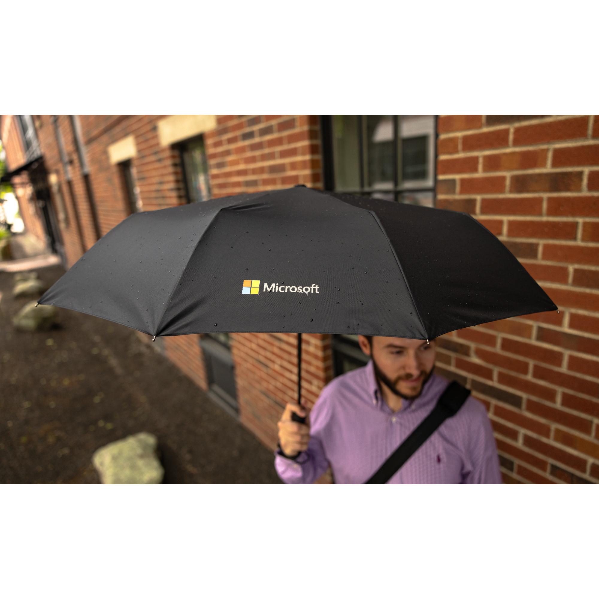 Elements 46" Recycled rPET Auto Open/Close Folding Umbrella 12
