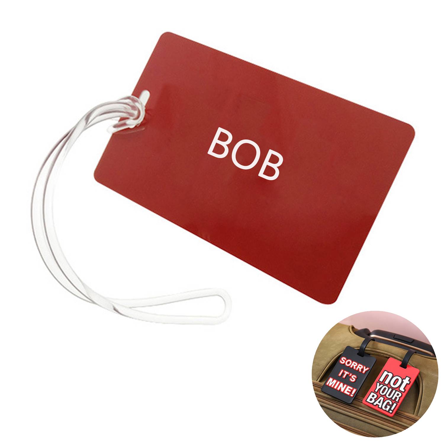 PVC Square Luggage Tag 3