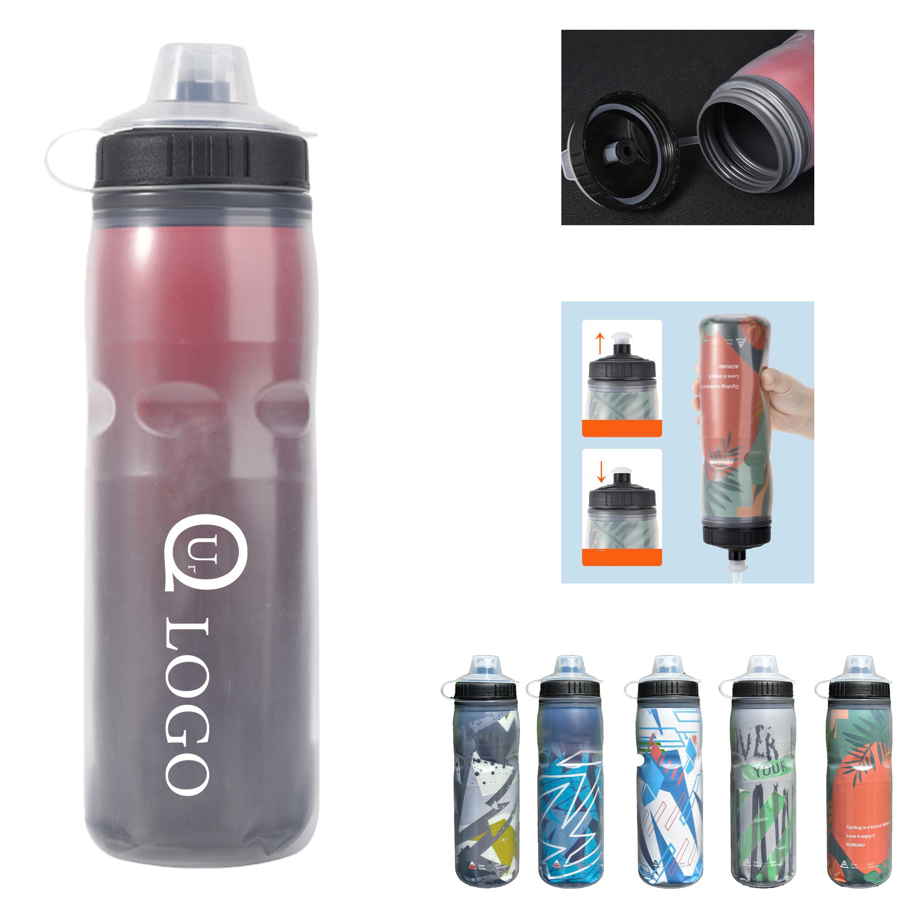 20.29 Oz Cycling Water Bottles