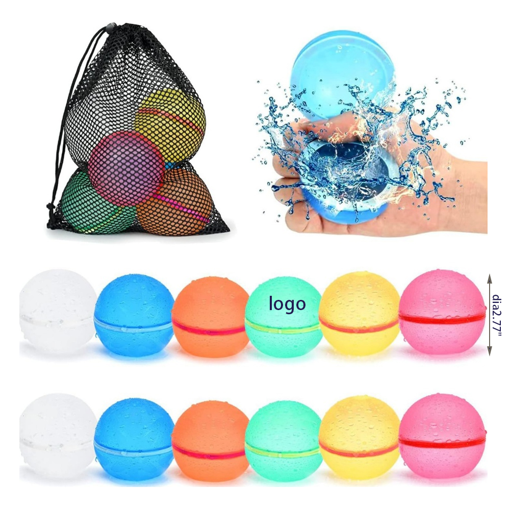 Reusable silicone magnetic decompression water balloons 2