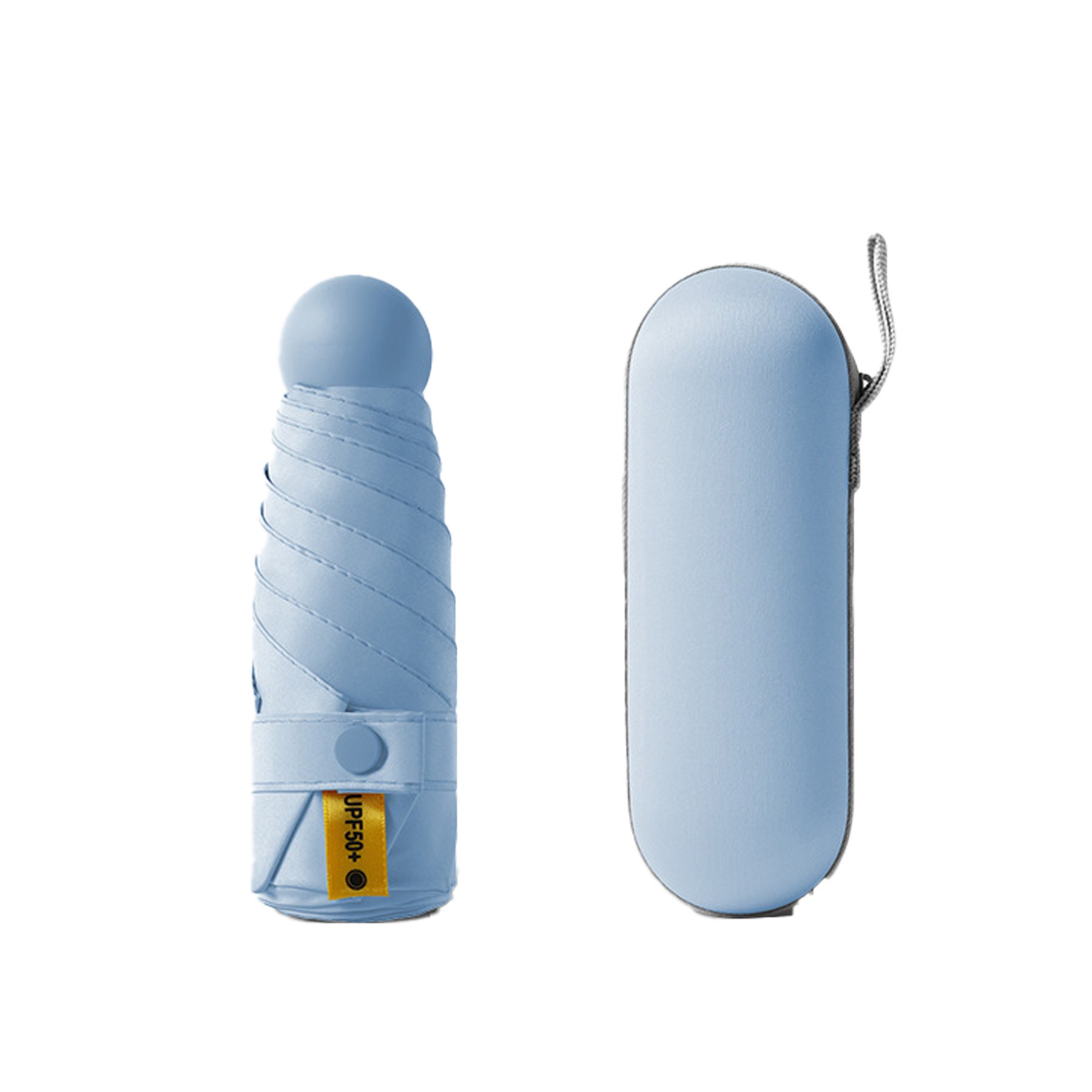 Mini Folding Compact Umbrella With Case 9