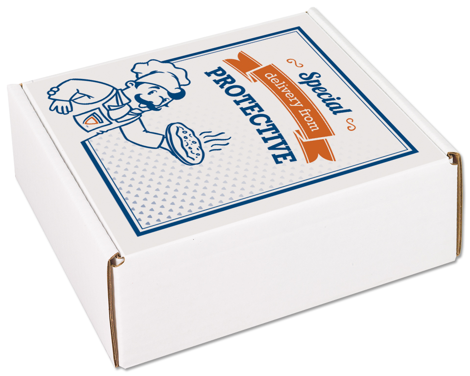 7 1/4" x 7" x 2 1/2" - B-Flute Outside Tuck Box 1