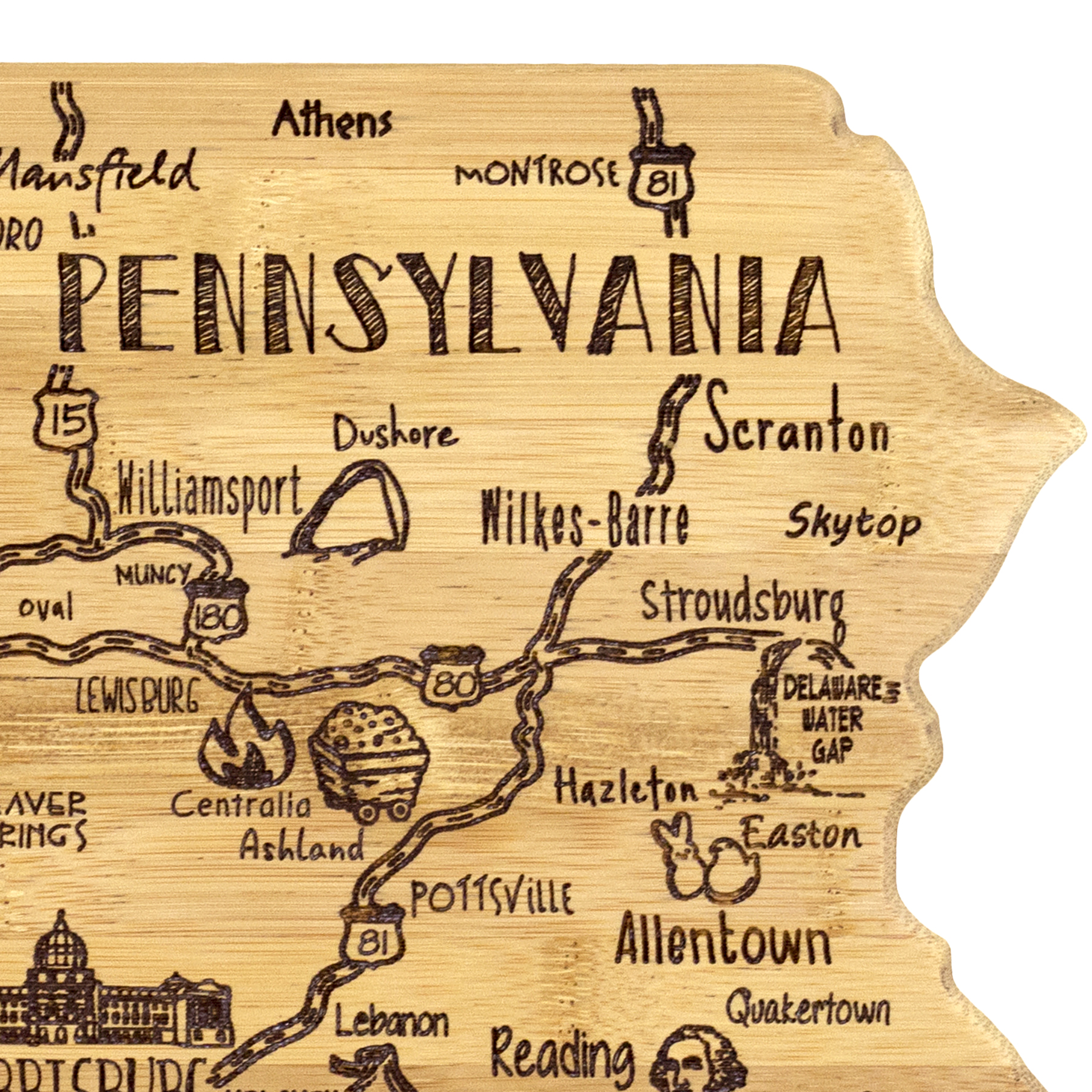 Destination Pennsylvania Cutting & Serving Board 5