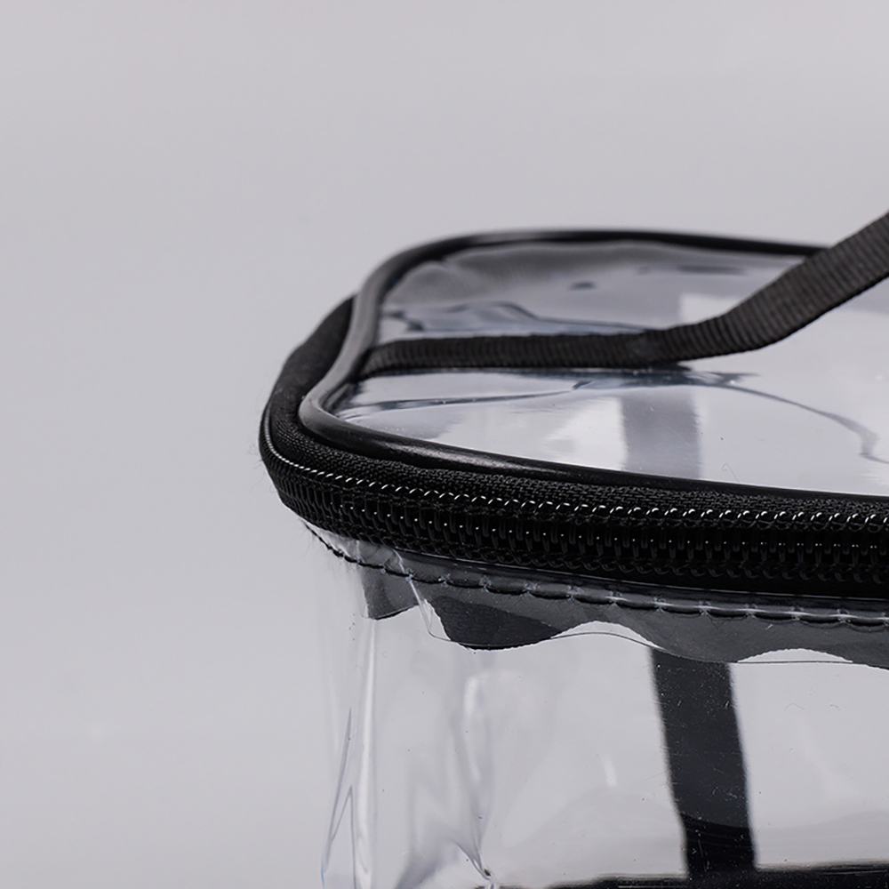 Clear Travel Toiletry Makeup Bag with Handle 9