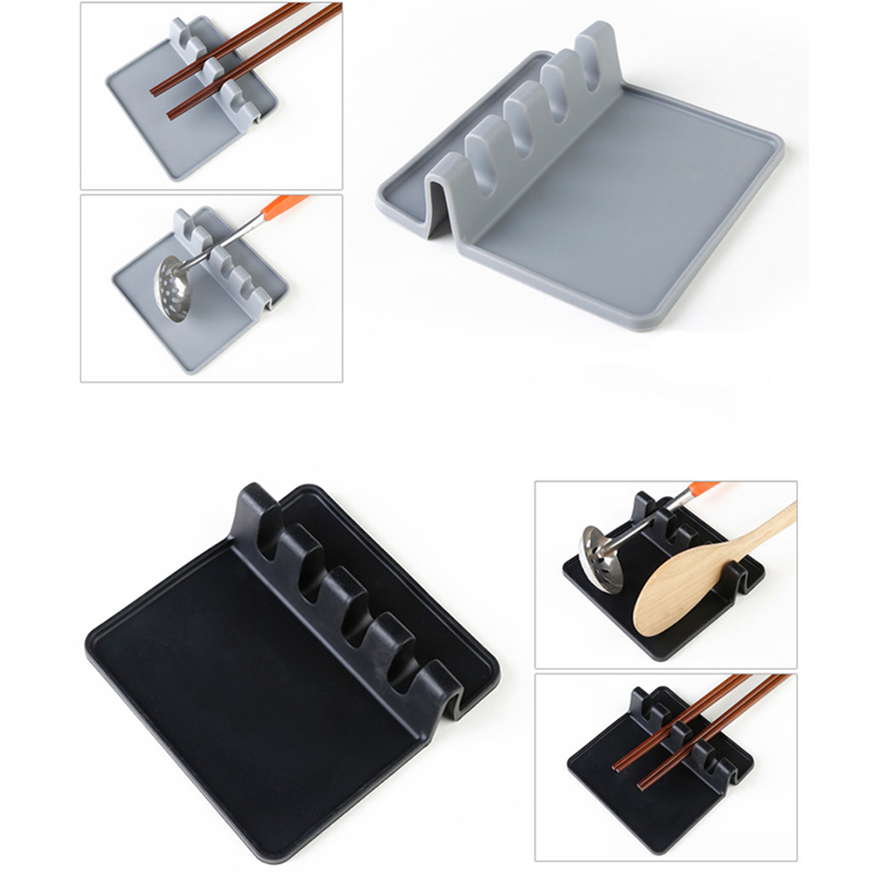 Silicone Utensil Rest with Drip Pad 2