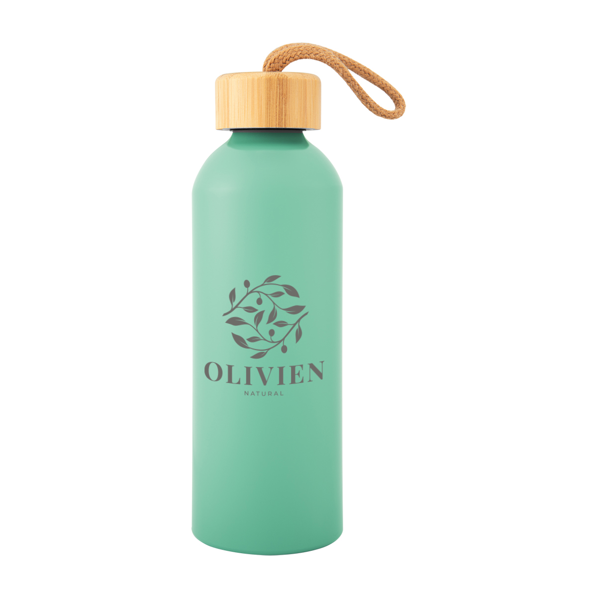 25 Oz. Blaire Recycled Aluminum Bottle With Bamboo Lid, custom water bottle with logo imprint 20