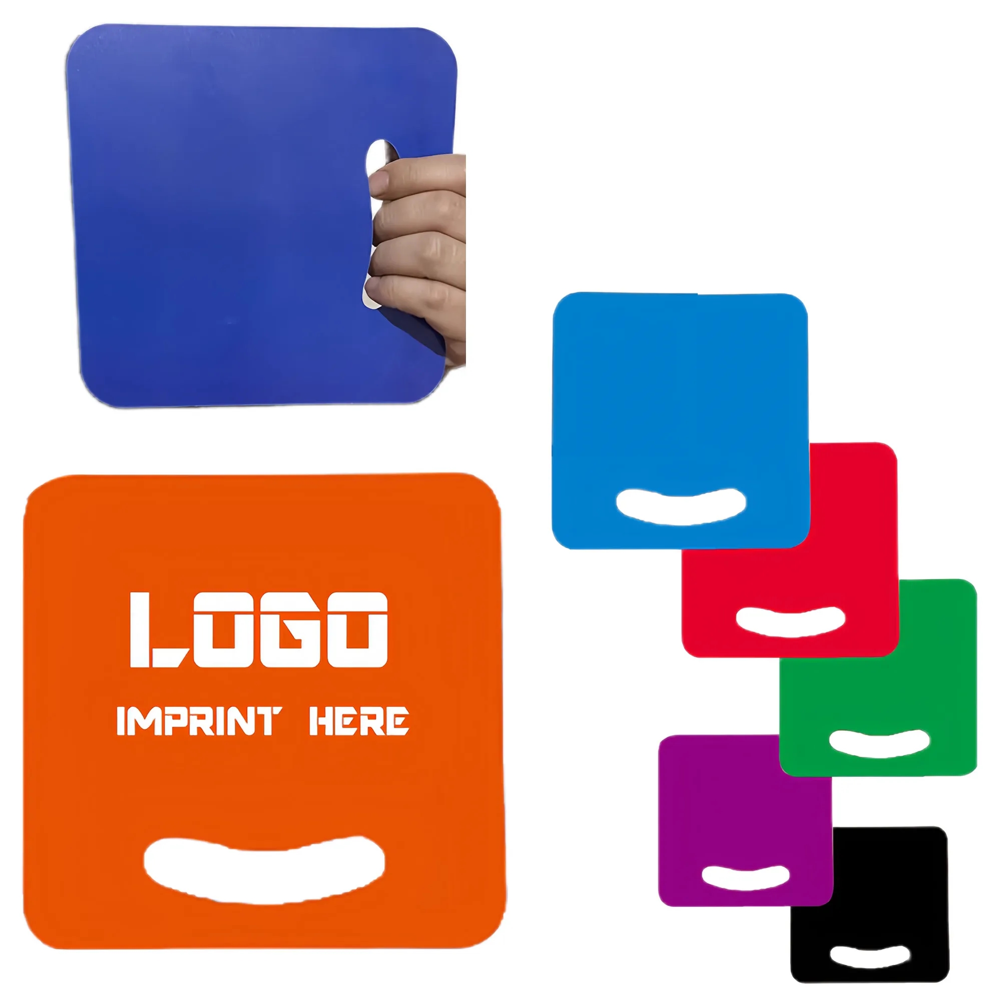 Custom Hand Held Fan With Ventilation Hole For Corporate 3