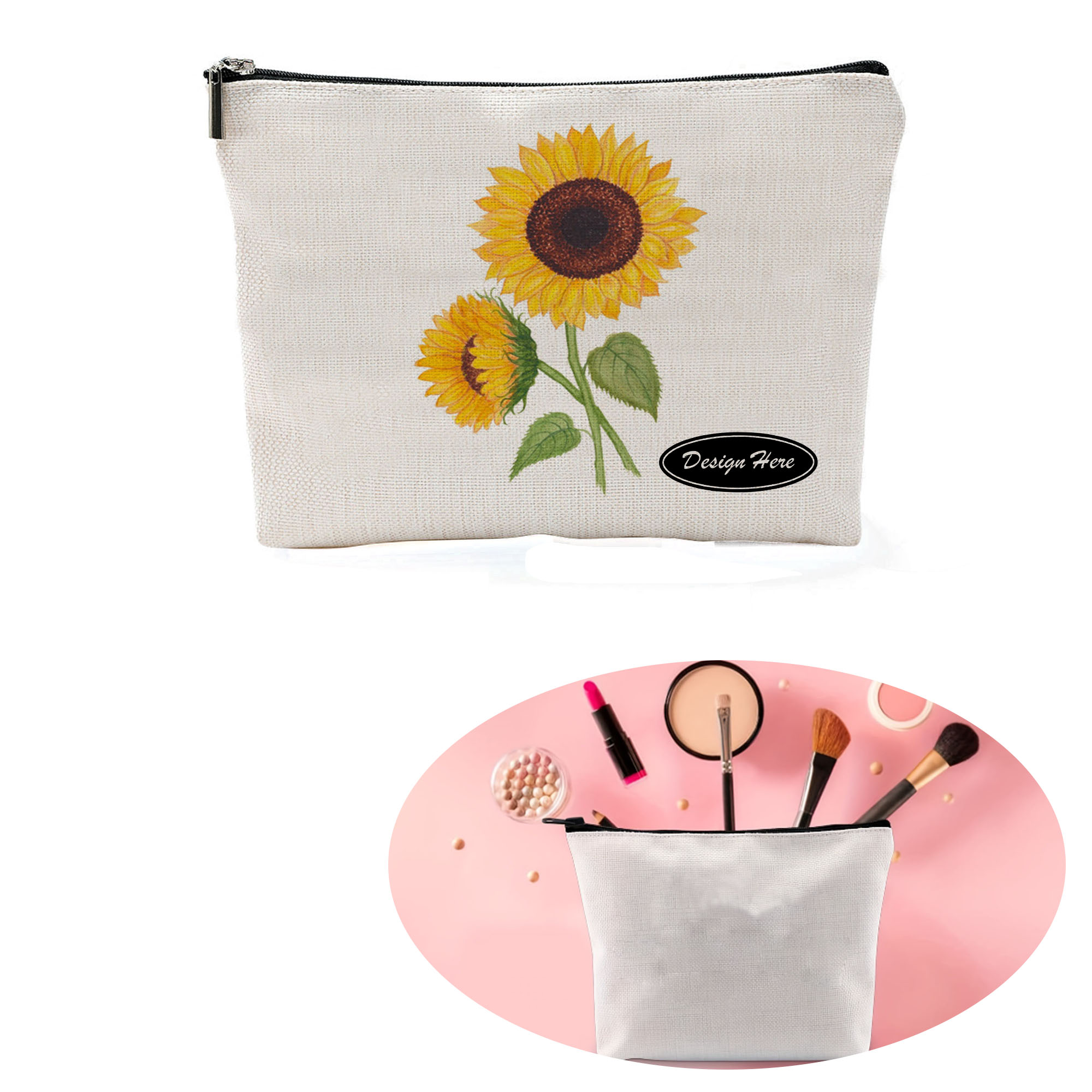 Premium Canvas Storage Pouch with Smooth Zipper Closure 2