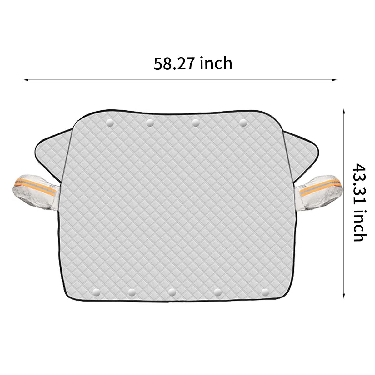 Winter Windshield Cover with UV and Fire Resistance 2