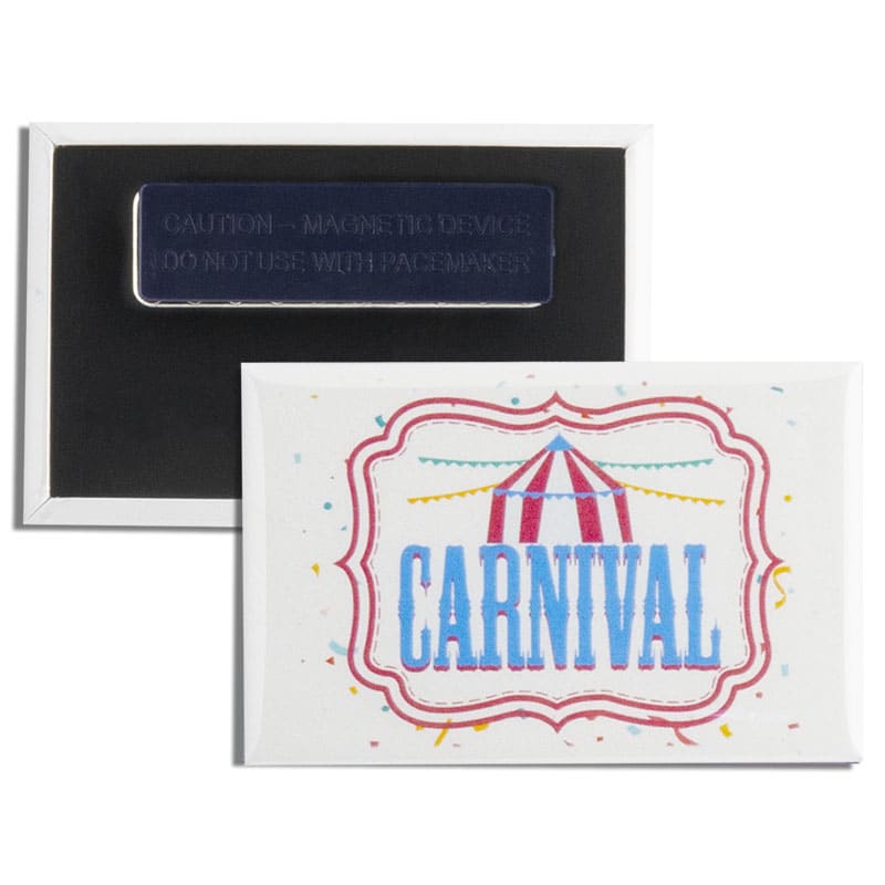1.75 X 2.75 Inch Rectangle Wearable Clothing Magnet Buttons 3