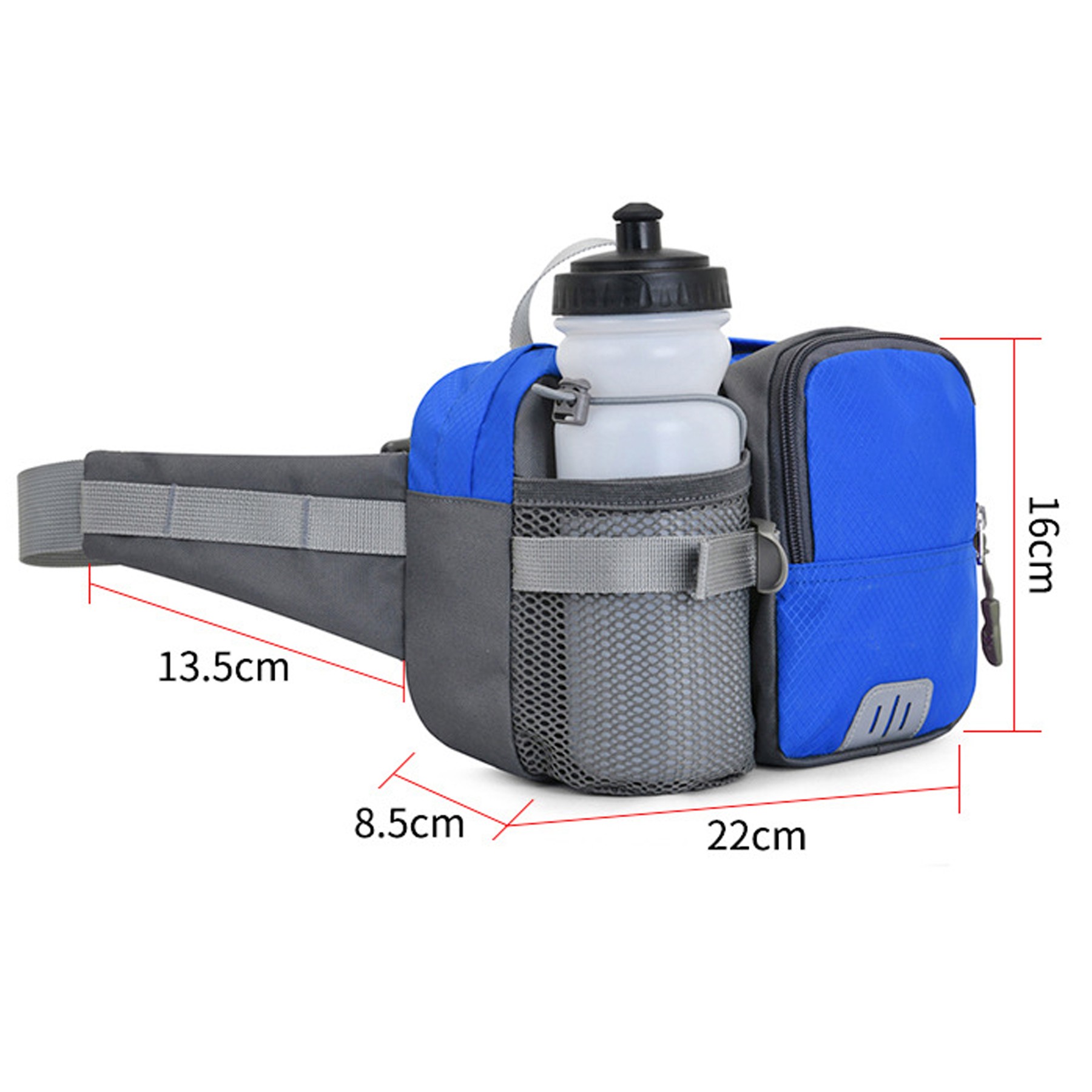 Fanny Pack with Water Bottle Holder and Reflective Strip 6
