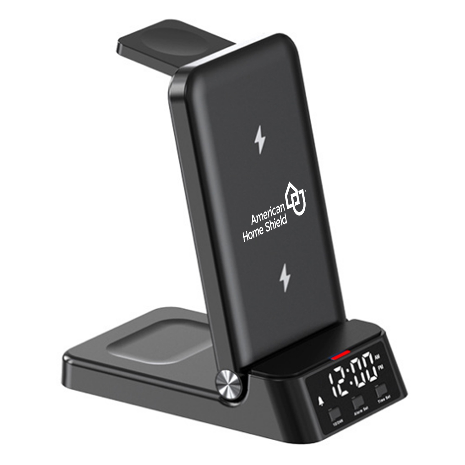 25W 4-IN-1 Foldable Wireless Charging Station with Clock 1