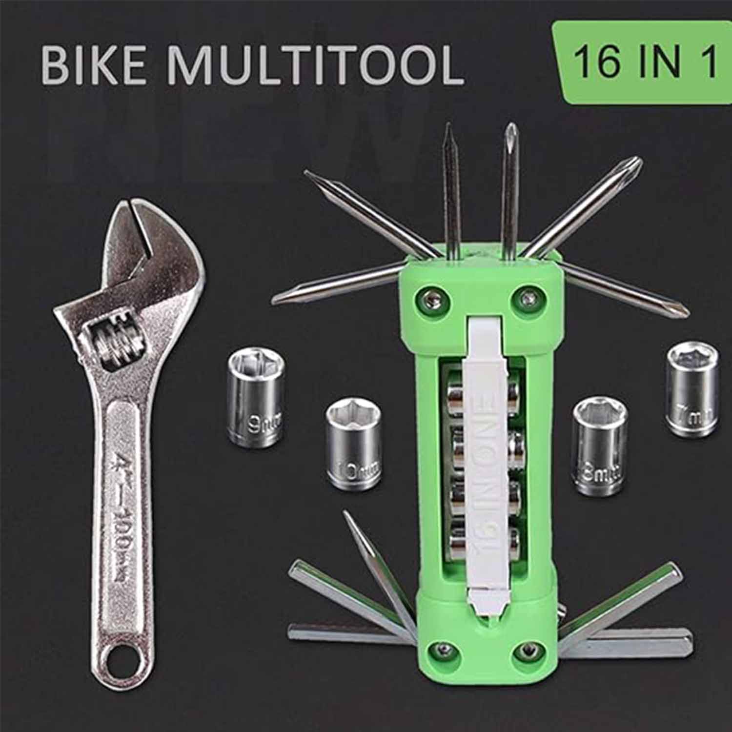 Motorcycle Bicycle Repair 16 in 1 Multifunction Gadget 6