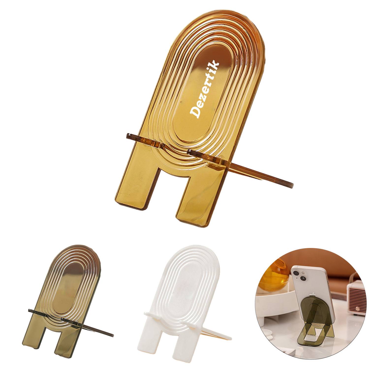 Plastic simple portable mobile phone stand holder