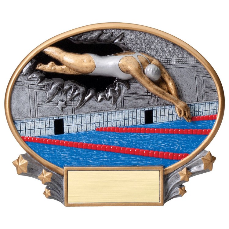 Swimming - Female Xplosion Oval Resin Award 2