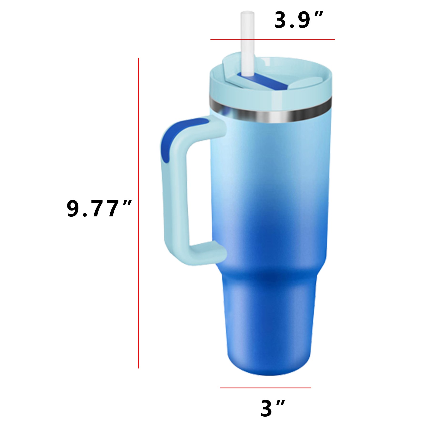 40Oz Gradient Color Ice Tumbler 9