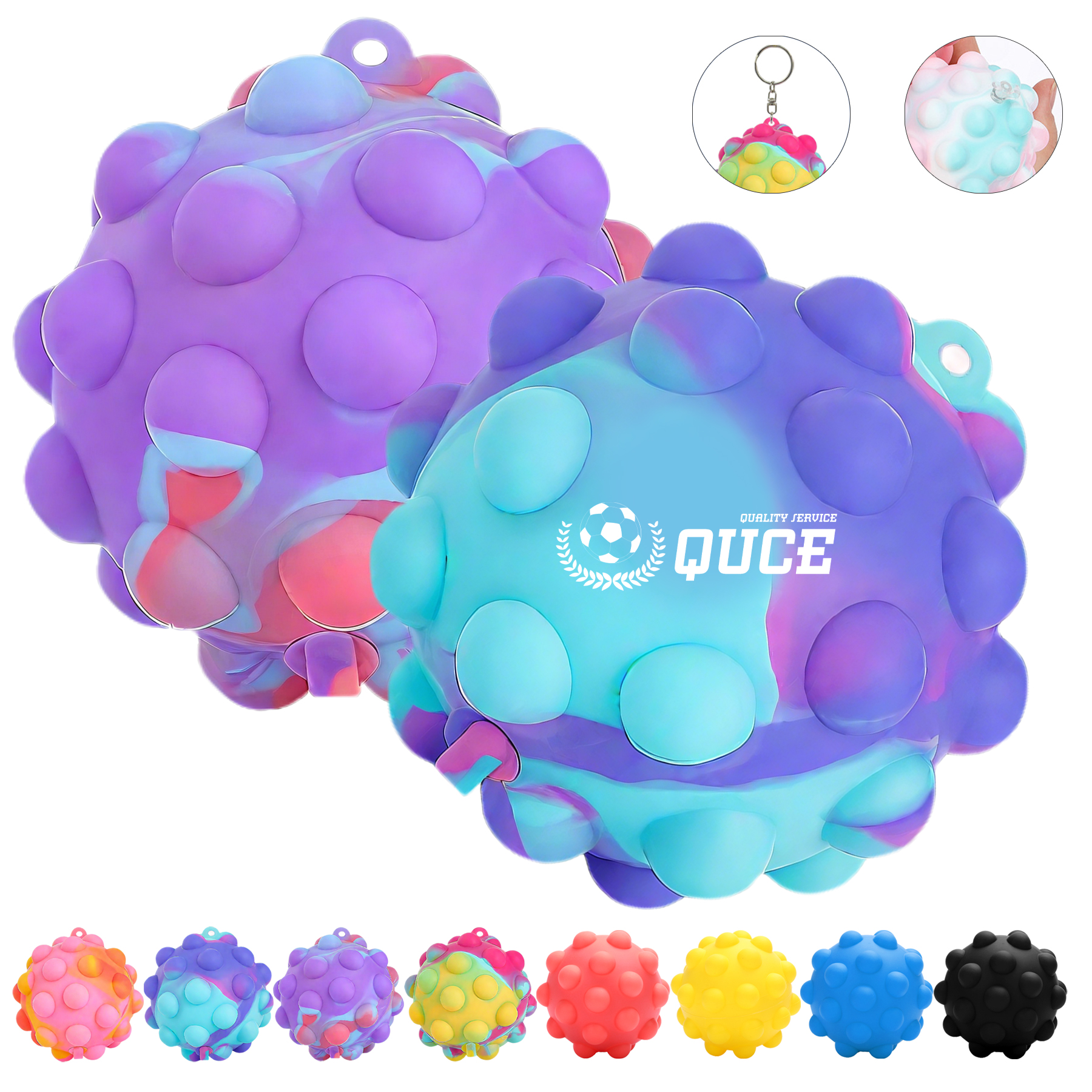 Inflatable Push Pop Stress Reliever BallFidget Toy 6