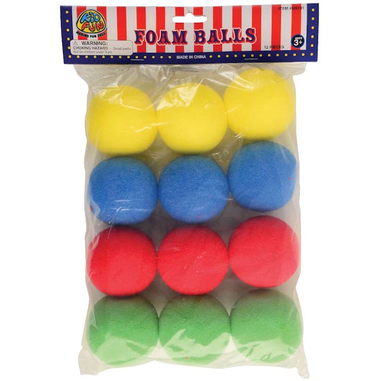 Foam Carnival Balls - Assorted Colors 2
