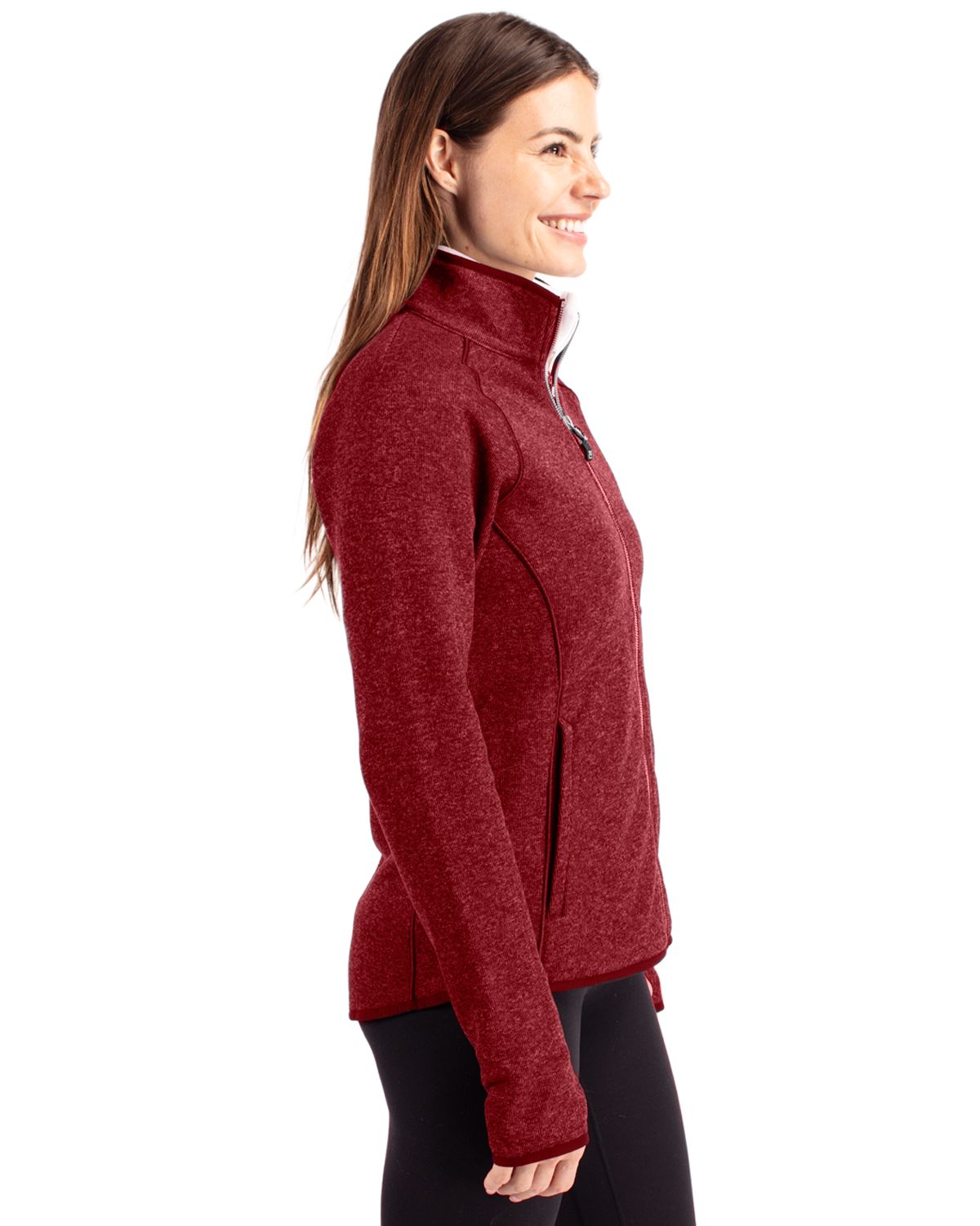 Mainsail Sweater-Knit Womens Full Zip Jacket