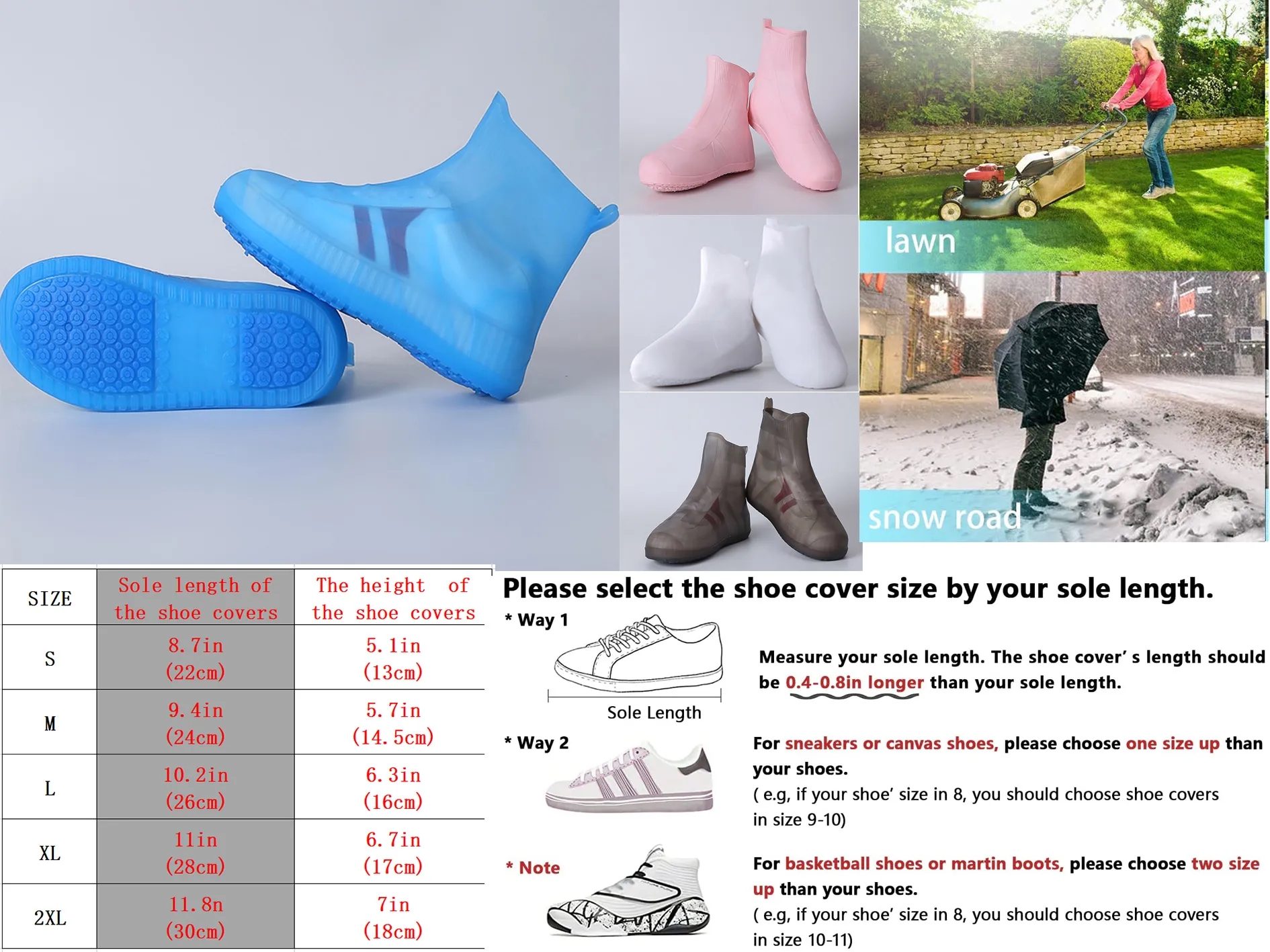 Tpe Shoe Waterproof Covers 1