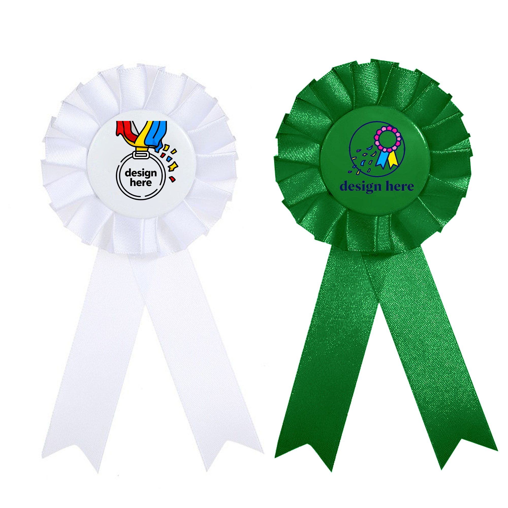 Premium Customized Ribbon Award Badges 4